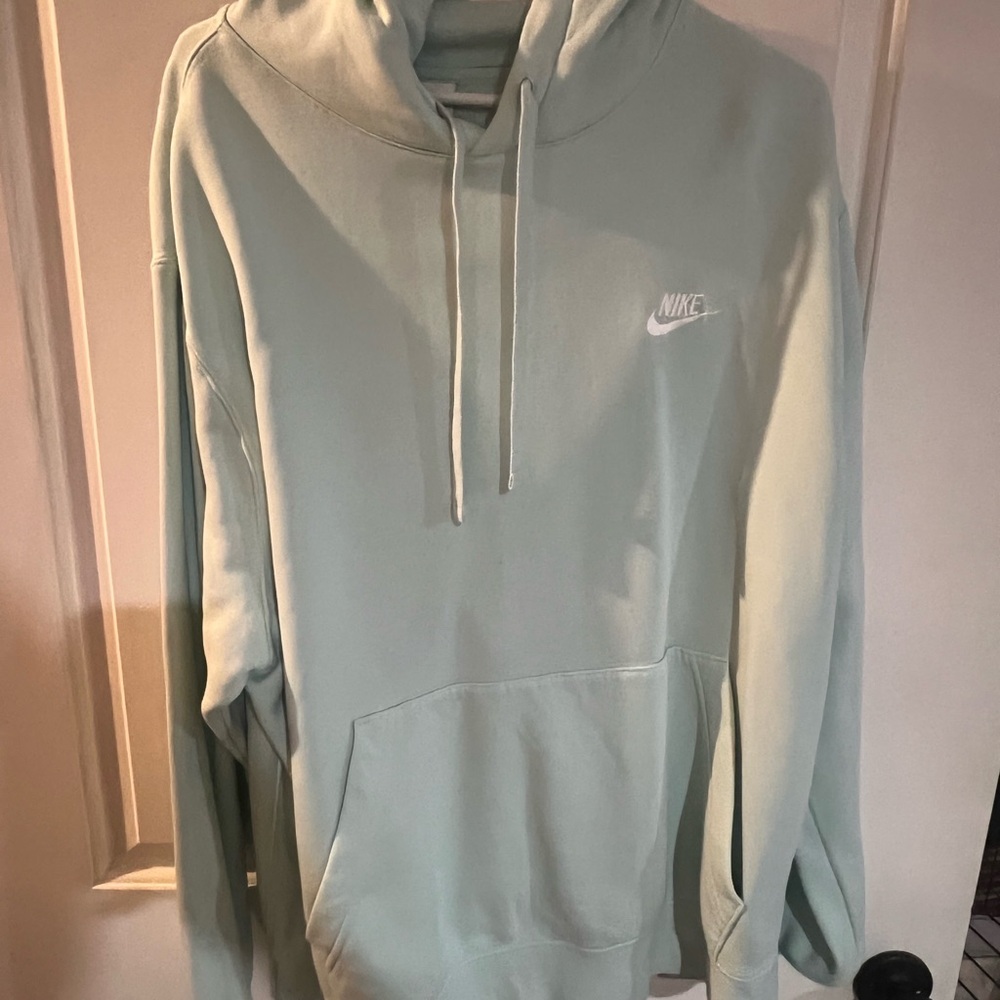 Nike Men's light blue Hoodie